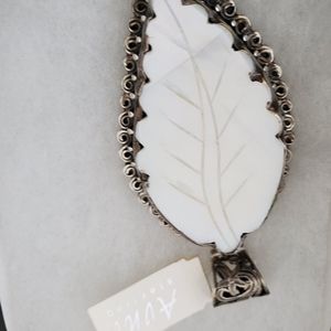 sterling silver shell pendant